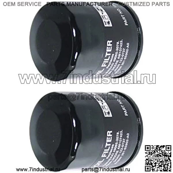 Масляный фильтр, 2 шт., заменяет John Deere AM107423 Kawasaki 49065-2078 Club Car 1016467 Robin 261-65902-A0 Onan 122-0737-03 Cub Cadet 490-201-0001 - Image 2