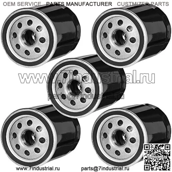 Сменный 5 шт. масляный фильтр для Kawasaki 49065-2057 49065-2062 49065-7010 49065-2078 John Deere AM101001 AM101054 AM105172 подходит для двигателя FH381-721V FH601-770D FJ180V Z925A Z930A