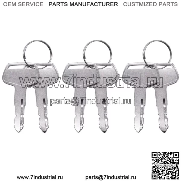 Ключ зажигания CH12206, совместимый с John Deere 430 650 670 750 1070 1450 1650
