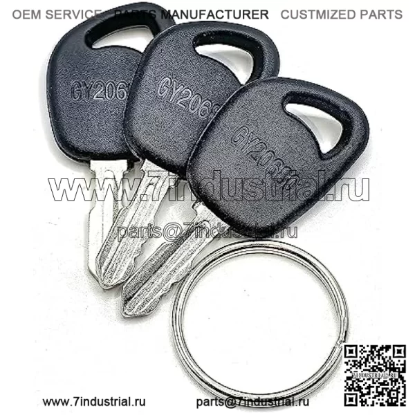 Gy20680 Gx24332 Замена ключей зажигания для газонных тракторов John Deere D100 D105 D110 D120 D130 D140 D150 D155 D160 D170 (3 шт.) - Image 3