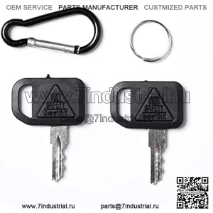 Замена ключей зажигания John Deere Gator Bobcat, AM131841,130 160 165, Gehl, Multiquip с брелком, 2 шт.