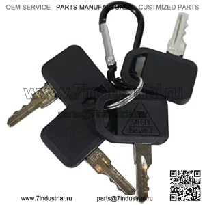 4 ключа зажигания AM131841 подходит для John Deere Gator (XUV, HPX, GX, GT, LX) и газонокосилки.