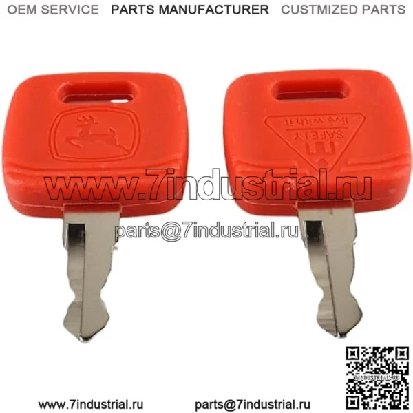 AGP.1978 2 шт. RE183935 RE71557 Ключи зажигания, совместимые с трактором John Deere 3120 3320 3720 4210 4320 4510 4710 5045E 5103 5203 7130 7230 - Image 3