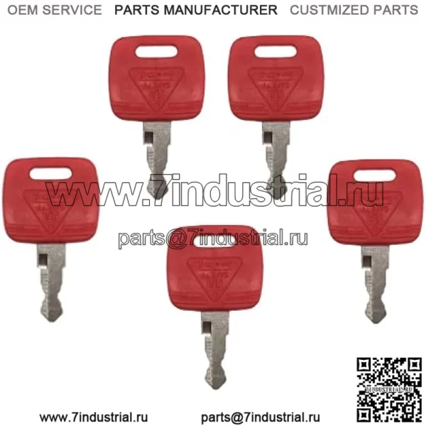 5 шт. RE183935 RE71557 ключи зажигания, совместимые для замены трактора John Deere