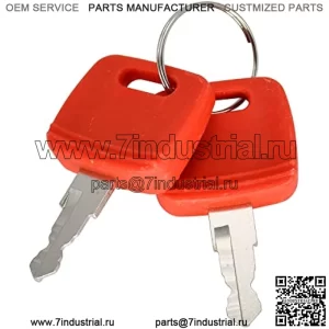 Ключ зажигания RE183935 RE71557, 2 шт., совместим с трактором John Deere 3120 3320 3720 4210 4320 4510 4710 5045E 5103 5203 7130 7230 (6NBB41T54V51105QRMKVOV5O)