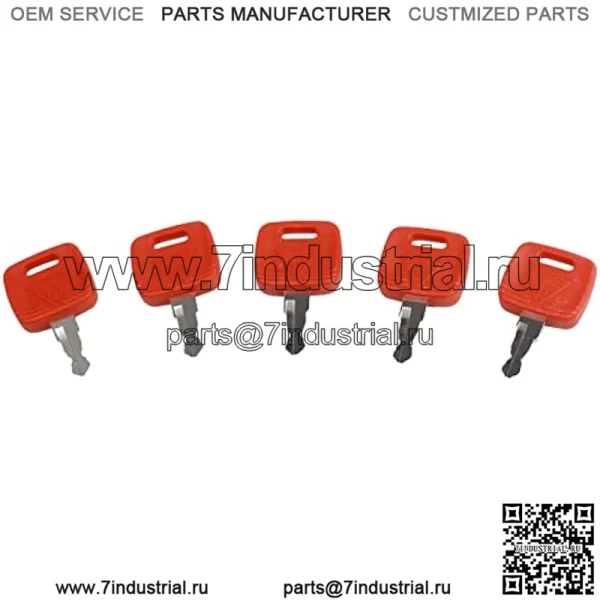 5 шт. ключ зажигания RE183935 RE71557 Замена ключа для JD Farm Tractor 3120 3320 3720 4210 4320 4510 4710 5045E 5103 5203 7130 7230 - Image 2