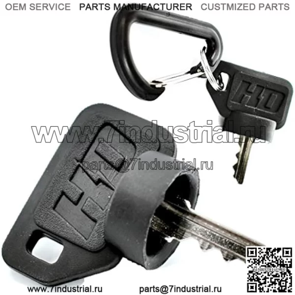 Комплект из 2?ключей зажигания премиум-класса для John Deere AM122913, AM131841, AM118981, AM115471