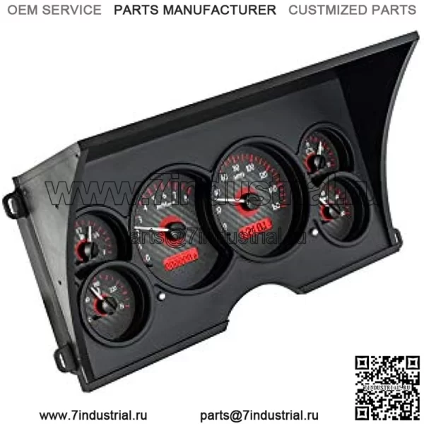 Dakota Digital 88–94 Chevy / GMC Пикап Аналоговые приборные панели из углеродного волокна Красный VHX-88C-PU-CR - Image 2