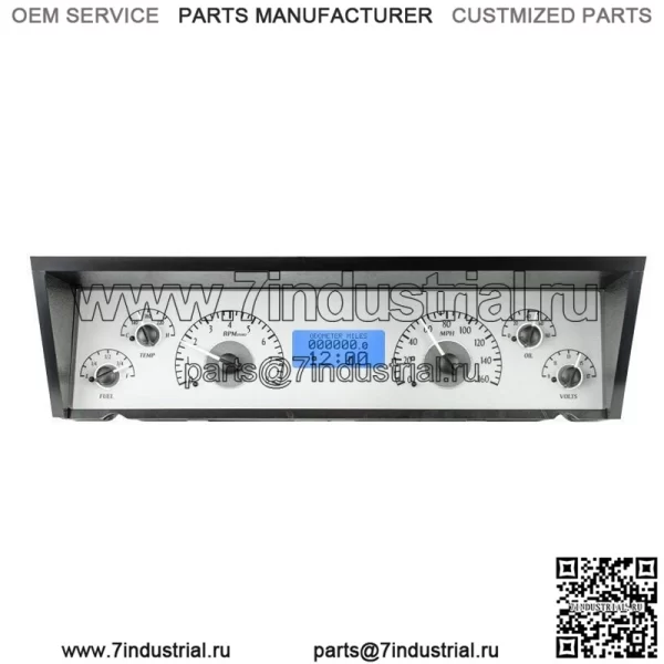 77-90 Комплект аналоговых манометров Impala Caprice серебристо-синий VHX-77C-CAP-SB