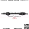 54901-38F23 54901-38F10 Передняя правая ось CV для Suzuki LT-F400F LT-A400FC - Image 2