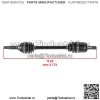 54901-03G23 54901-03G20 54901-03G22 Передняя правая ось ШРУСа для Suzuki Vinson - Image 2