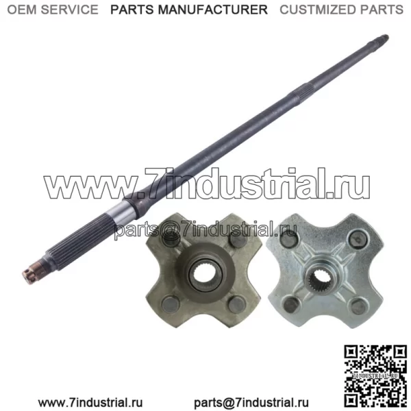 Задняя ось и ступицы Honda TRX 500 Foreman/Rubicon 2001 2002 - 2014