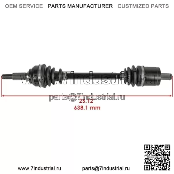 OEM запасная часть для передних мостов CV для John Deere Gator HPX 815E HPX 615E HPX 850D 4x2 4x4 HPX XUV Index-DDR965-GTF1-6191 - Image 4
