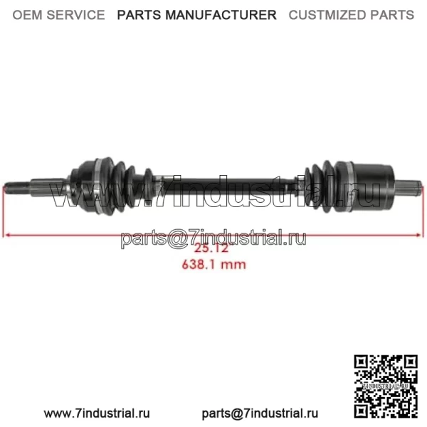 Запасная часть OEM для AM146258, передний правый мост ШРУС для John Deere UTV HPX 815E HPX 615E HPX 850D Index-DDR965-GTF1-20689 - Image 2