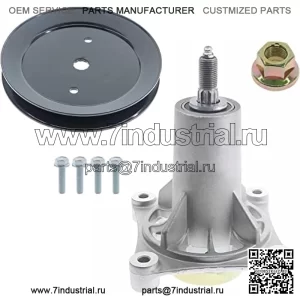 532192870 Шпиндель в сборе, 332516B Шкив шпинделя для Husqvarna 42 46 48 54-дюймовая дека Z254 YTH24K48 YTH22V46 532192870 192870 с гайками и болтами