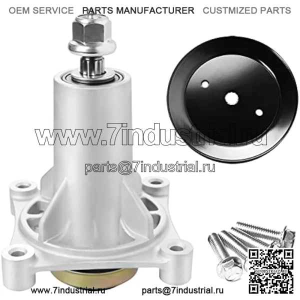 Комплект для восстановления деки Husqvarna Craftsman 54 дюйма GTH2654T LGT24K54 YTH2454, 3 шпинделя 187292 192870 532187292, 3 шкива 129861 153535 173436 532173436, 1 ремень 196103 5 3219610 532196103 587686701 - Image 3