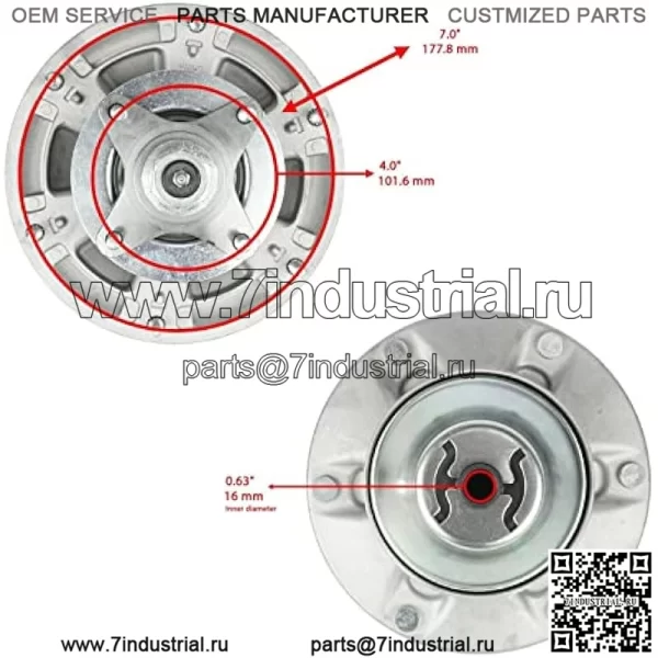 Запасная часть OEM для узла шпинделя 72 дюйма подходит для John Deere 3320 3520 3720 72 дюйма TCA24881 TCA51058 Index-DDR965-GTF1-61478 - Image 2