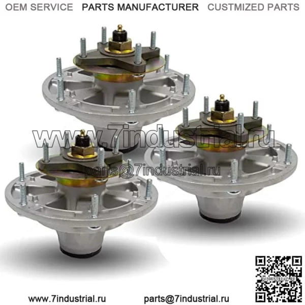 3PK Замена шпинделя в сборе для John Deere 72-дюймовая дека 777 797 997 Z Trak 1505 1550 1570 1575 1580 TCA51058 TCA24881