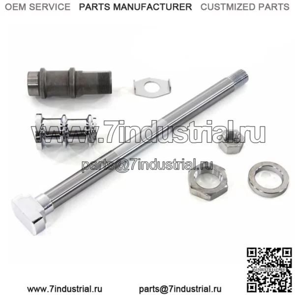 Комплект заднего моста с хромированной квадратной головкой 36-57 Harley Flathead Knucklehead Panhead Rigid (для: Harley-Davidson)