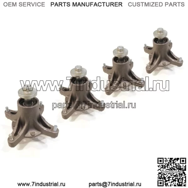 (Упаковка из 4 шт.) Шпиндель деки в сборе для газонокосилок TimeCutter 5000, 5060 ZTR