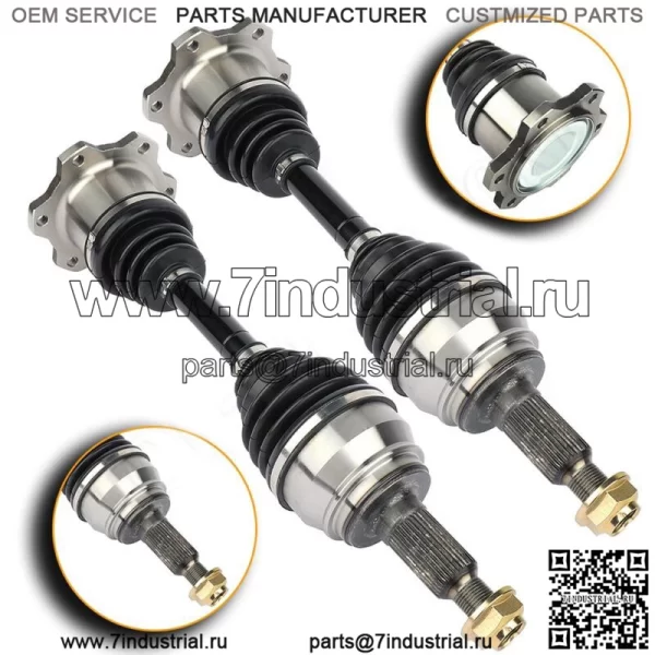 Передний мост CV для Tahoe GMC Sierra 1500 Suburban 1500 4WD 6 LUG (для: Silverado 1500) - Image 2