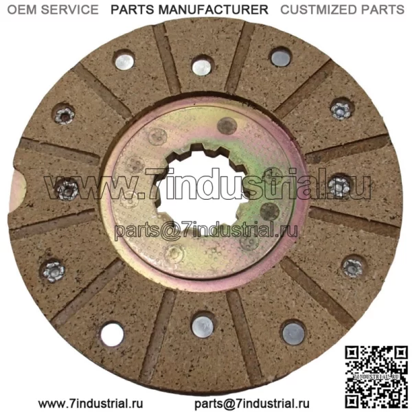 Заклепанный тормозной диск подходит для Case IH 275 2300 2424 2444 3414 3444 444 B414