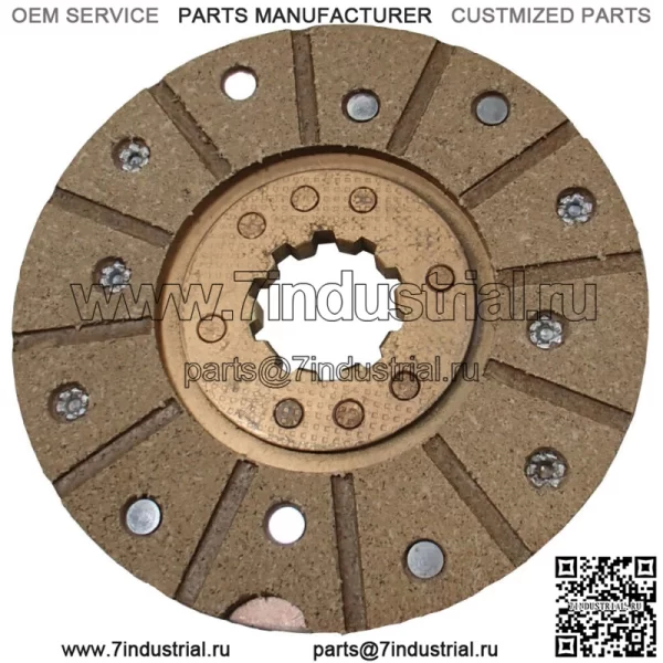 Заклепанный тормозной диск подходит для Case IH 275 2300 2424 2444 3414 3444 444 B414 - Image 2