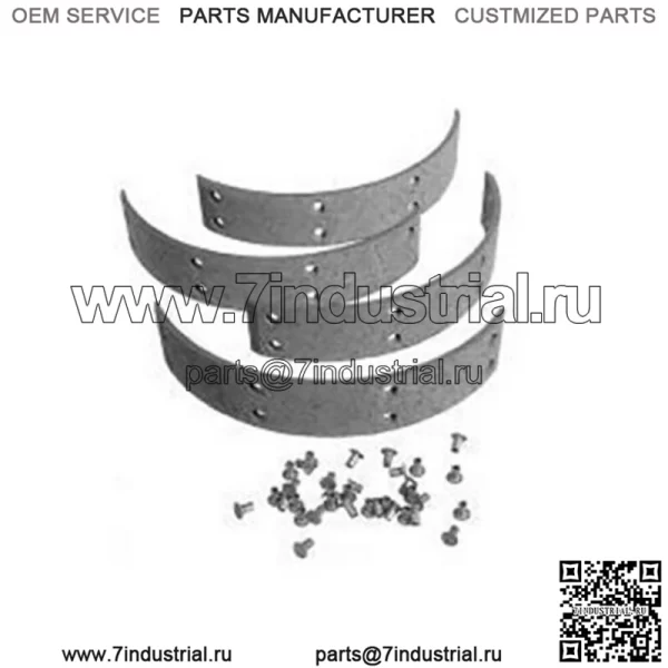 Комплект тормозных накладок AF2866R RE227866 подходит для JD 720 730 820 830 - Image 2