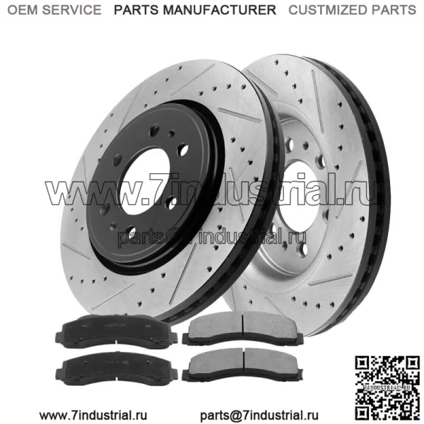 Передние тормозные диски Тормозные колодки для 10-20 Ford F150 Expedition Lincoln Navigator (для: Ford F-150)