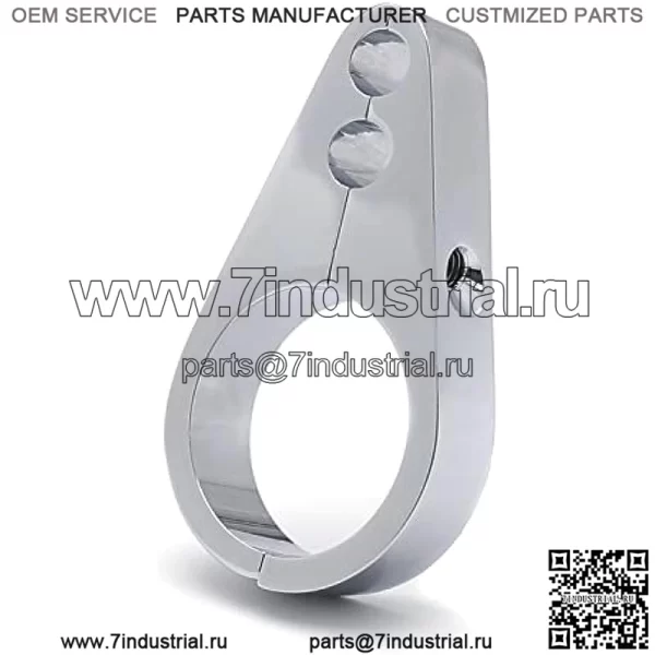 H2315-1,25- 1 1/4 дюйма, хромированная часть троса тормозной муфты, зажим, зажим, совместим с Harley Davidson - Image 4