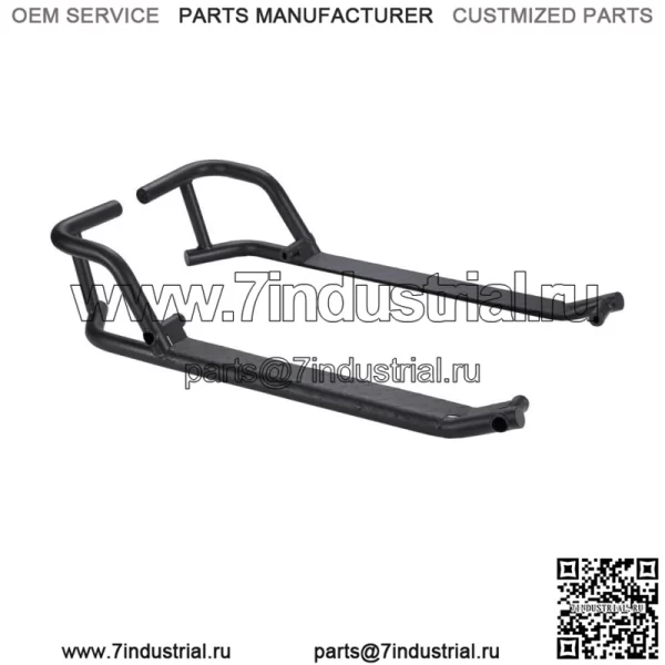 Сверхмощные рок-слайдеры с боковыми ступеньками Nerf Bars для Polaris Ranger XP 1000 2018-2023 гг.