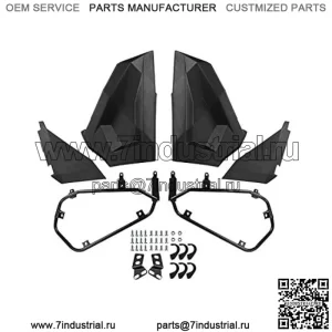 Вставки в нижнюю половину двери Kiwi Master, панели, совместимые с Polaris RZR XP 1000 900 S Turbo 2014-2023 годов, аксессуары, 2 двери, OEM стиль # 2879509