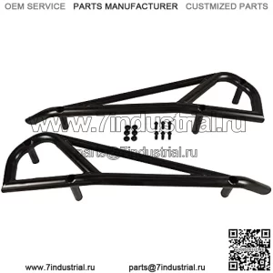Rock Sliders - Nerf Bars - Tree Kickers подходят для Polaris RZR 900, 1000 XP Turbo 2015-23 годов 2015-23 годов выпуска - 2-местный BLK