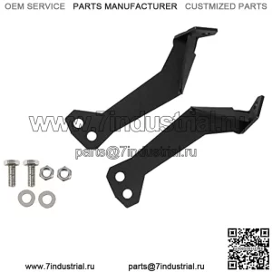 Монтажные кронштейны световой балки, совместимые с Polaris RZR XP 900 и 1000 2014–2022 годов выпуска под передней стойкой крыши, 32-дюймовый прямой/изогнутый кронштейн для крепления светодиодной световой балки, черный