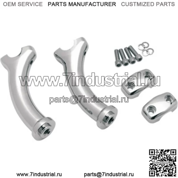 Хромированные стойки  5 1/2 дюйма Deuce Harley Softail 00-07 FXSTD (Для: Harley-Davidson)