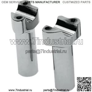 Хромированные рули Buffalo 4 1/2 дюйма, прямые свободные концы Harley Softail Dyna XL (для: Harley-Davidson)