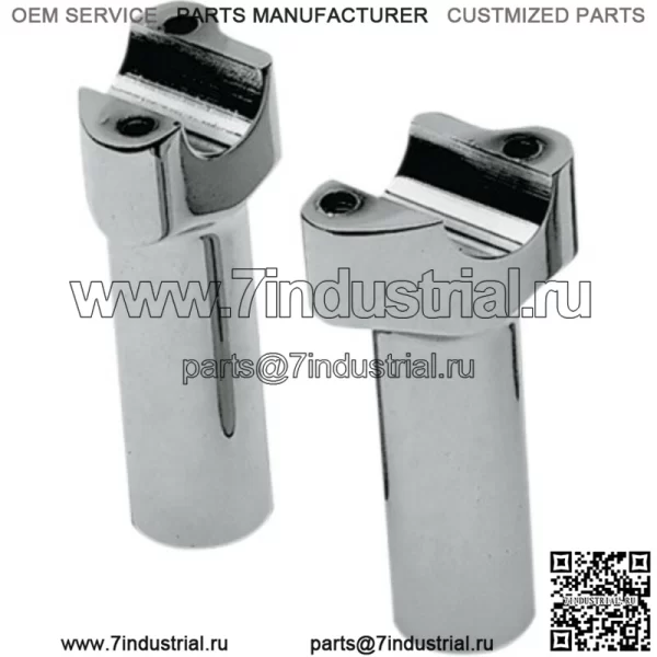 Хромированные рули Buffalo 4 1/2 дюйма, прямые свободные концы Harley Softail Dyna XL (для: Harley-Davidson)