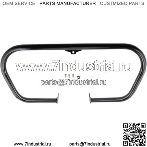 Защита рамы двигателя Cobra Black V Freeway 1 1/2" Harley Softail 18-20 (Для: Harley-Davidson)
