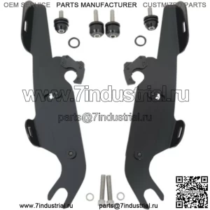 Обтекатель Memphis Shades, черный комплект крепления с замком триггера Harley Softail OEM Lightbar (для: Harley-Davidson)