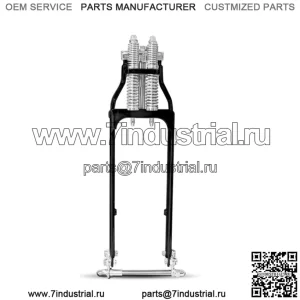 DNA 4 дюйма до 18 дюймов, черный Springer Wide Glide Front End Harley Chopper Softail Dyna (для: Harley-Davidson)