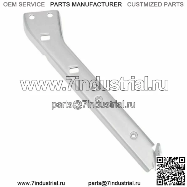 Хромированный кронштейн левой направляющей седельной сумки Harley 85-08 FL Touring OEM 90718-79C (Для: Harley-Davidson)
