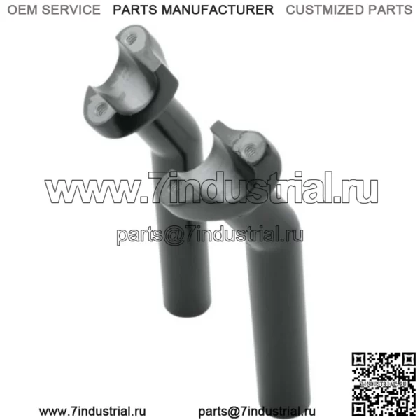 Black Pullback 6 стояков руля 1/2 дюйма Harley Dyna Softail XL (для: Harley-Davidson)