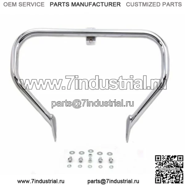 Хромированная защита рамы двигателя Mid Control Dyna Front Crash Engine 91-2005 Harley Davidson