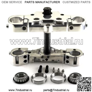 Ultima 6 Degree Raked Triple Trees 21-дюймовые 23-колесные Harley Touring Bagger 14-17 (Для: Harley-Davidson)