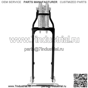 DNA 4 дюйма, более 26 дюймов, черная передняя часть Springer Harley Sportster Chopper Softail Dyna (для: Harley-Davidson)