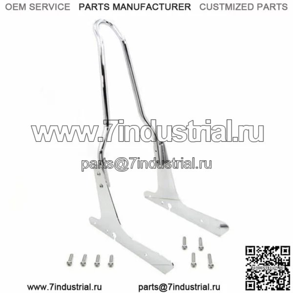 16-дюймовый хромированный поручень для пассажира Sissy Bar Custom 04-20 Harley Sportster 883 1200 (для: Harley-Davidson)
