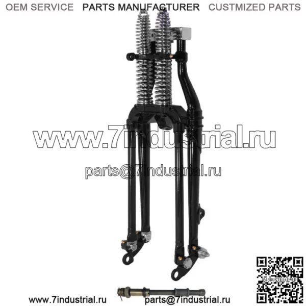 20-дюймовая рядная черная копия передней вилки Springer в сборе Harley Knucklehead Pan BT (для: Harley-Davidson)
