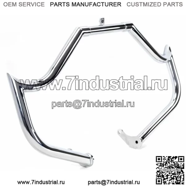 Защитная дуга двигателя Bad Dad 975 с хромированными наконечниками Harley Softail FLST FLS 00-17 (Для: Harley-Davidson)