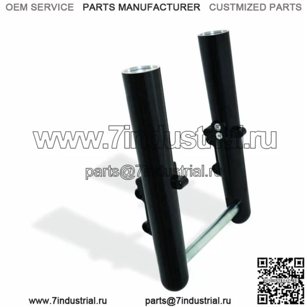 Hot Legs Комплект черных гладких двухдисковых занижающих осей 08-13 Harley Touring (Для: Harley-Davidson)