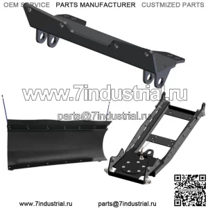 Комплект плуга UTV с 60-дюймовым отвалом Pro-Poly для Polaris Ranger Crew 1000 2020-22